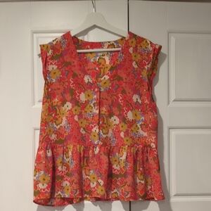 LOFT Vibrant Floral Top